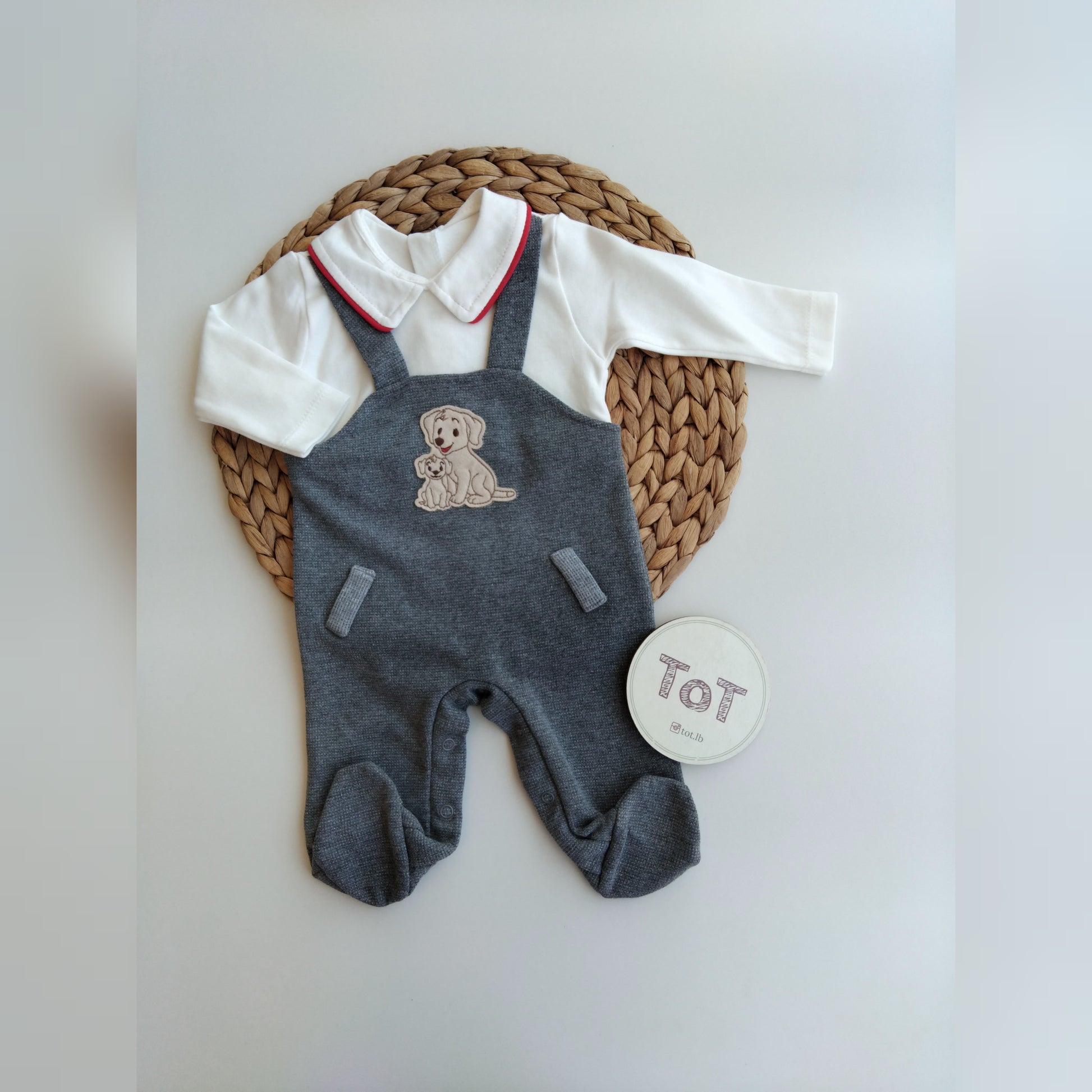 Baby boy cotton overall