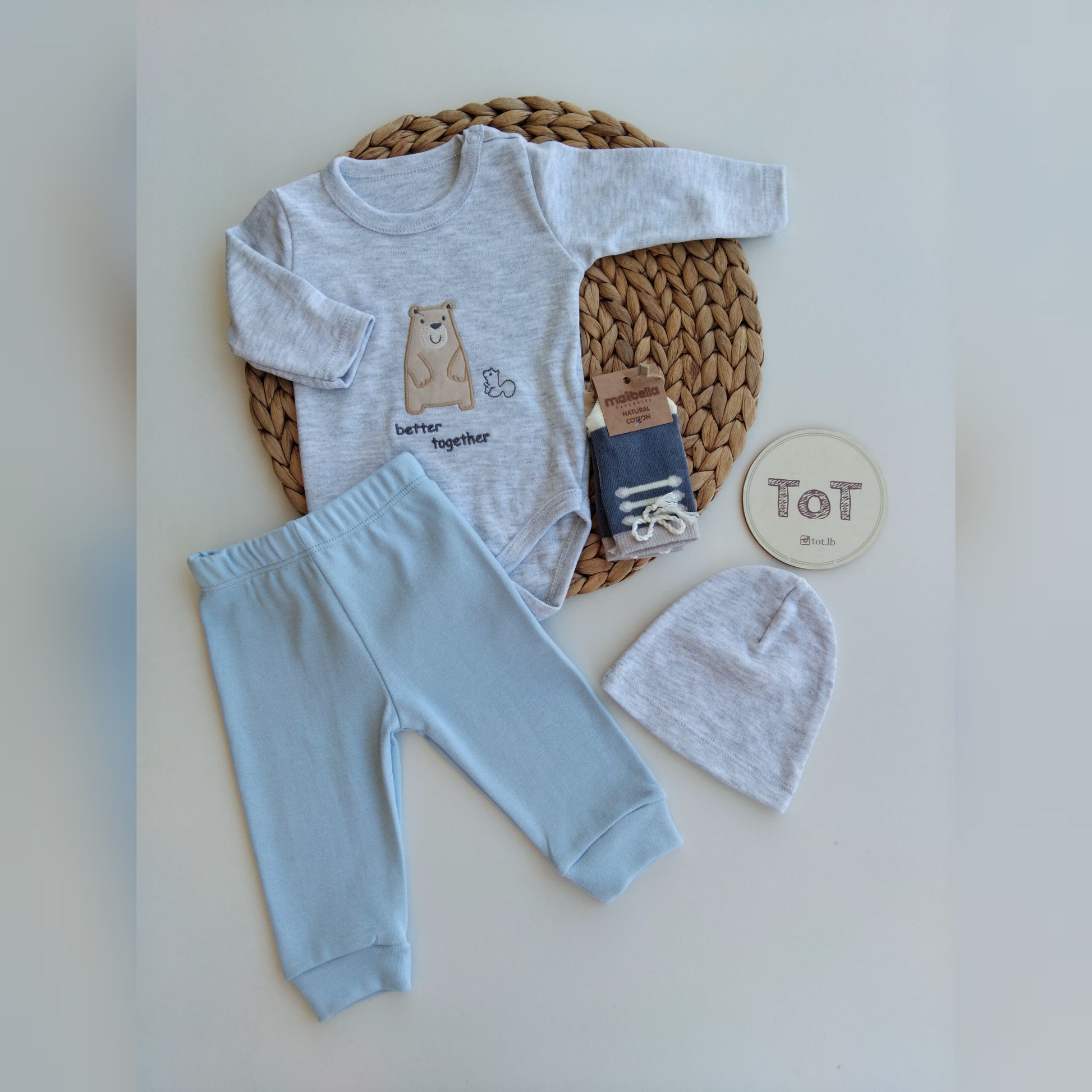Baby boy cotton set