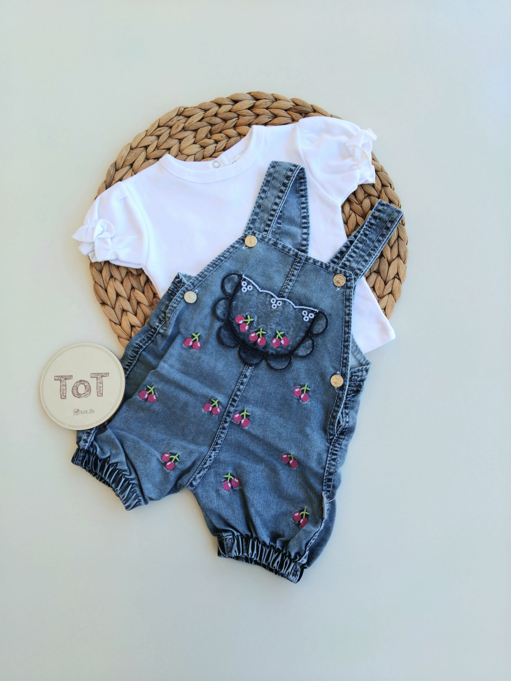 Baby Girl Summer Denim Salopette
