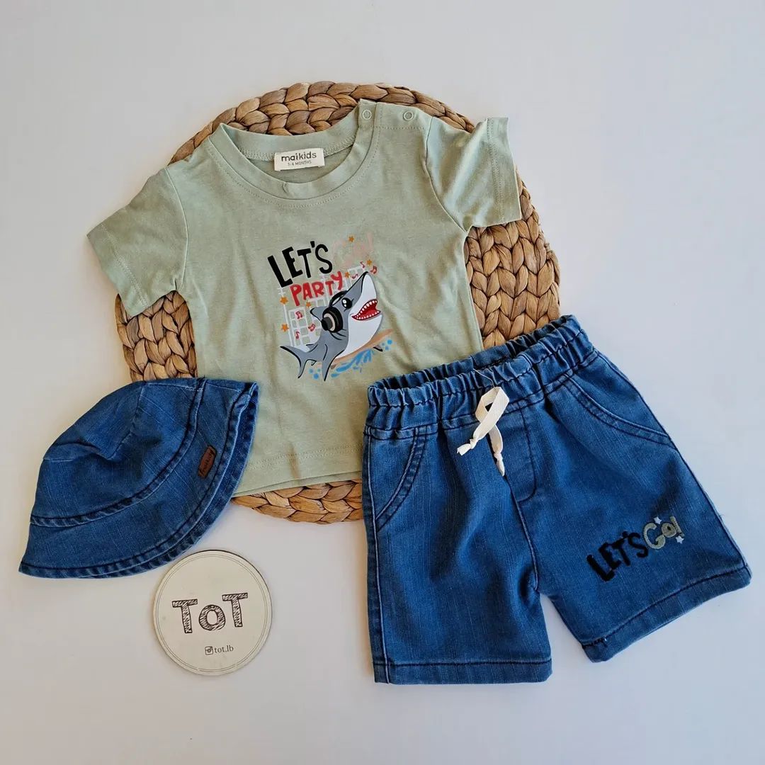 Baby Boy 3-Piece Denim Outfit