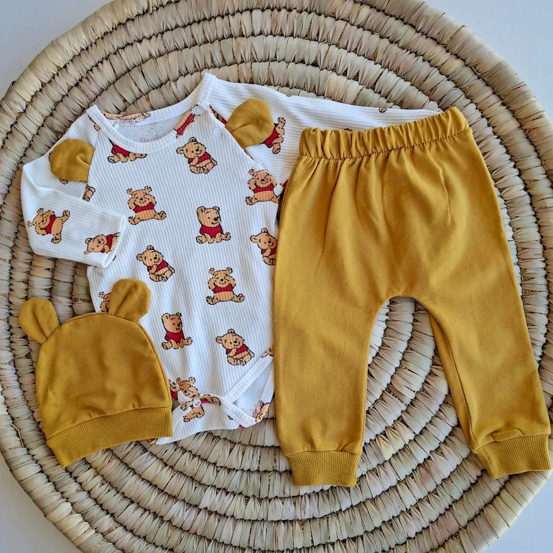 Cute Baby Boy Winnie the Pooh Cotton Set