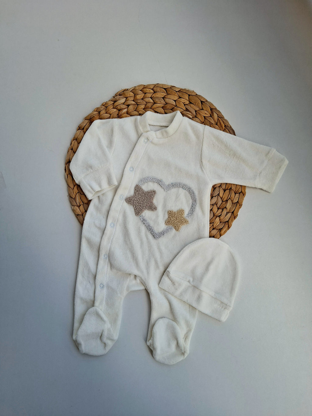 Cozy Velvet Baby Overall
