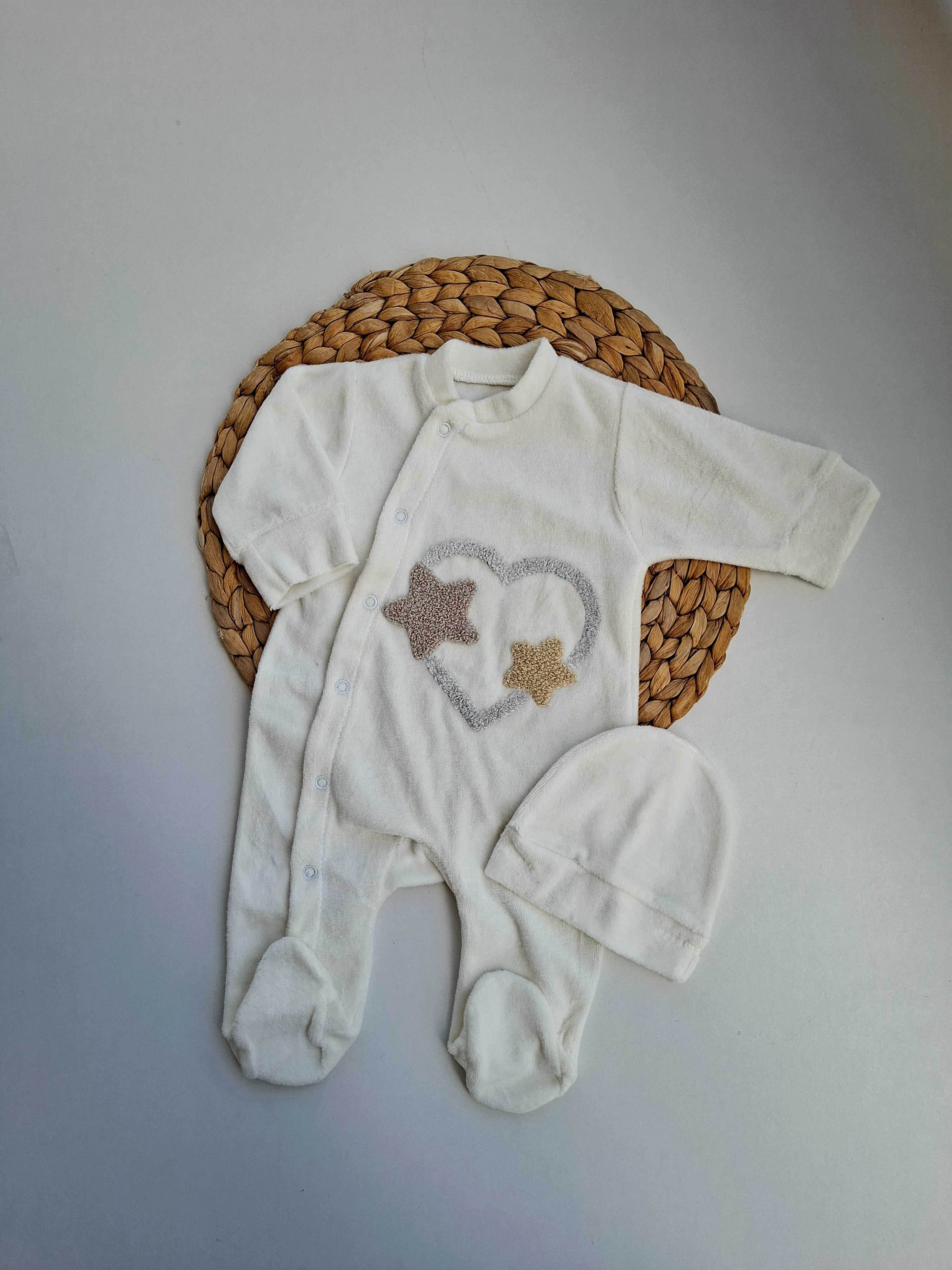 Cozy Velvet Baby Overall