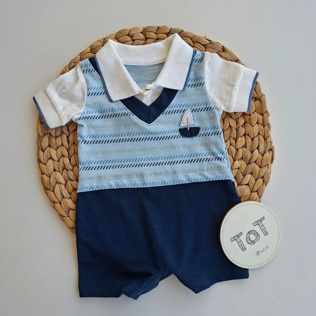 Baby Boy Cotton Romper