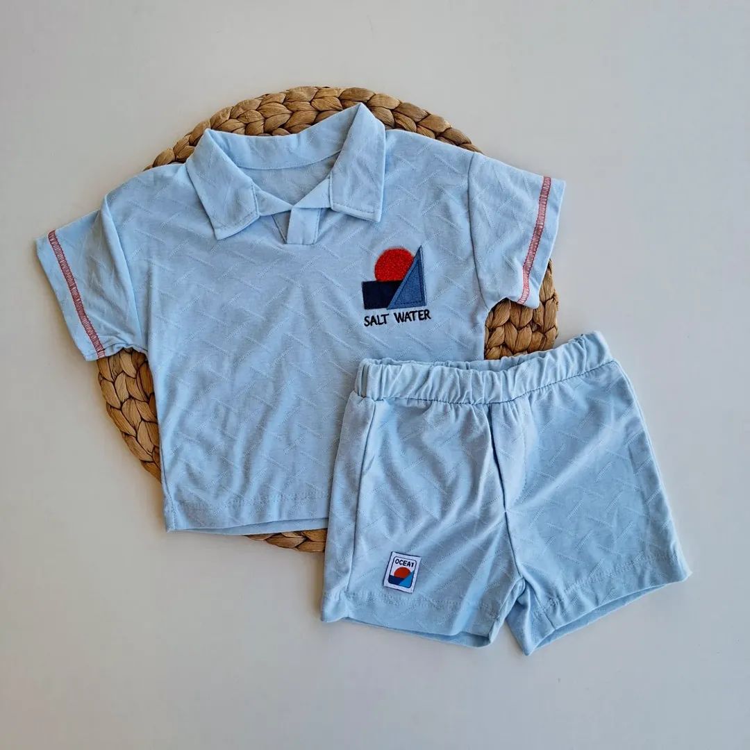 Baby Boy Blue Summer Set