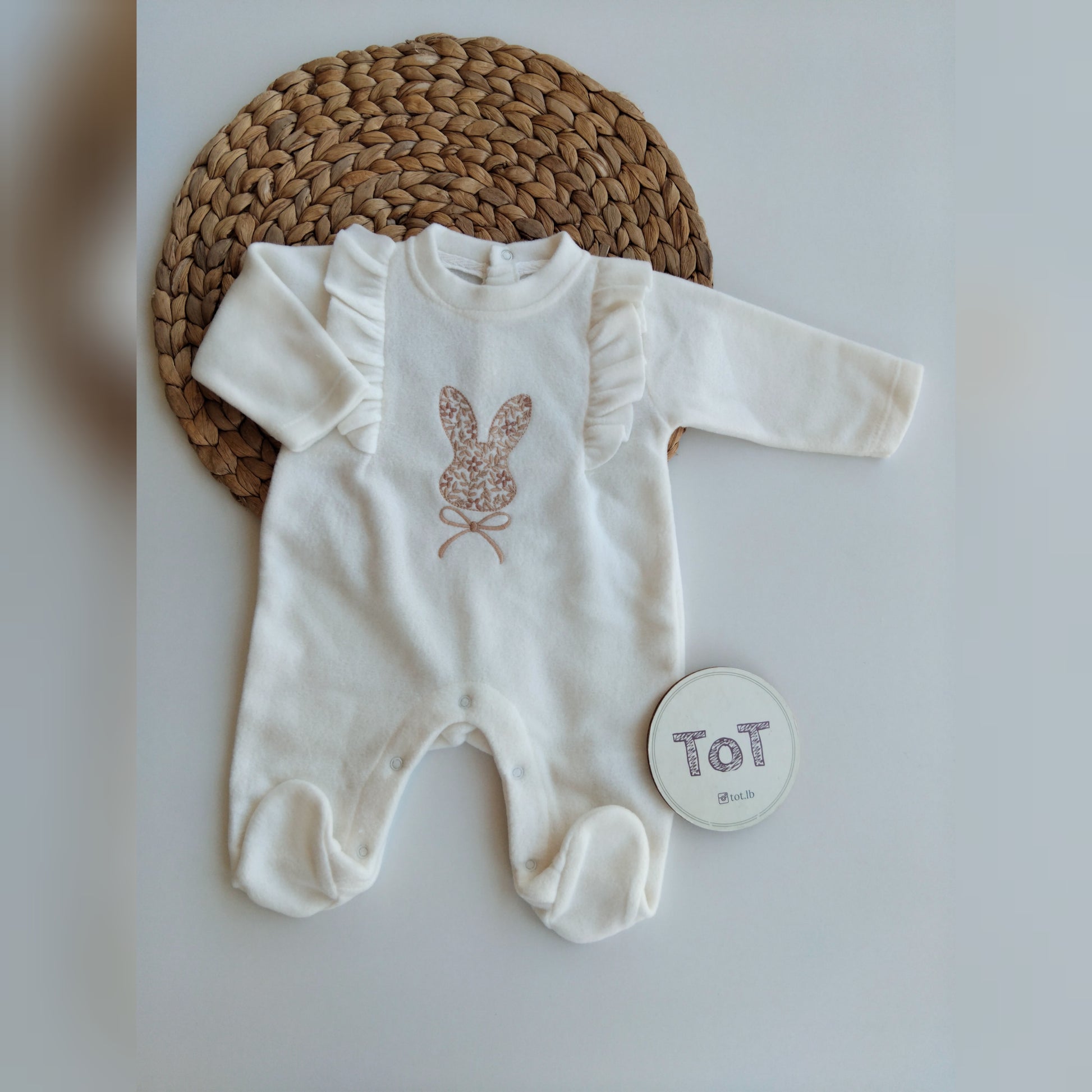 Baby Girl Velvet Overall