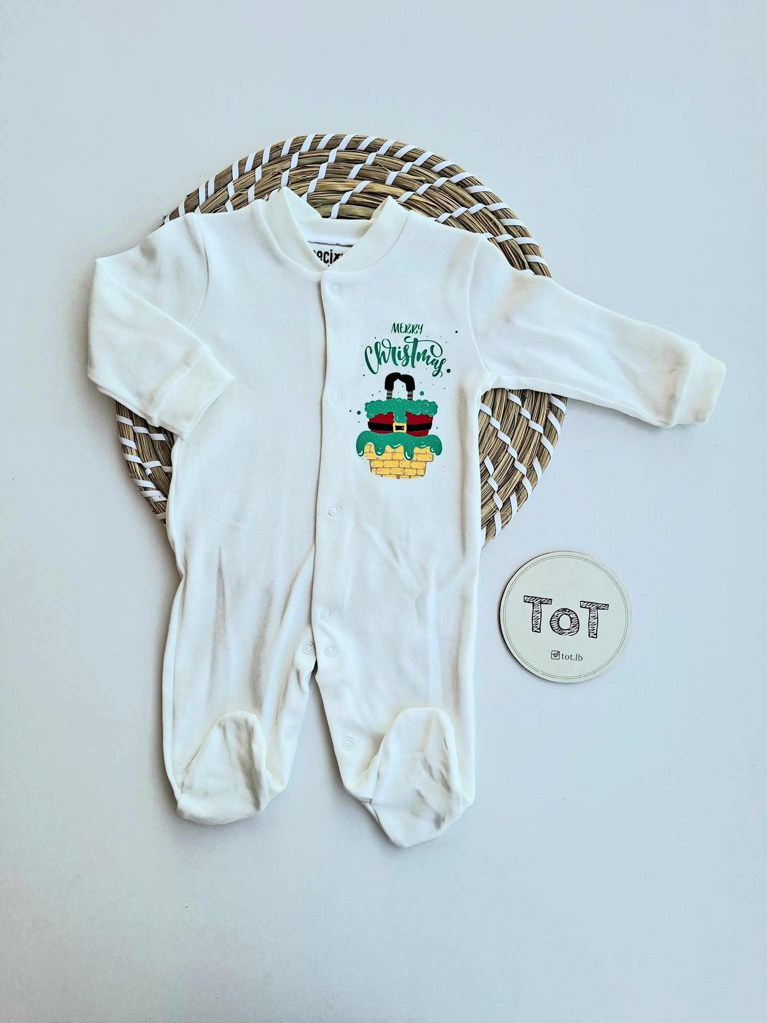 Baby Cotton Christmas Overall