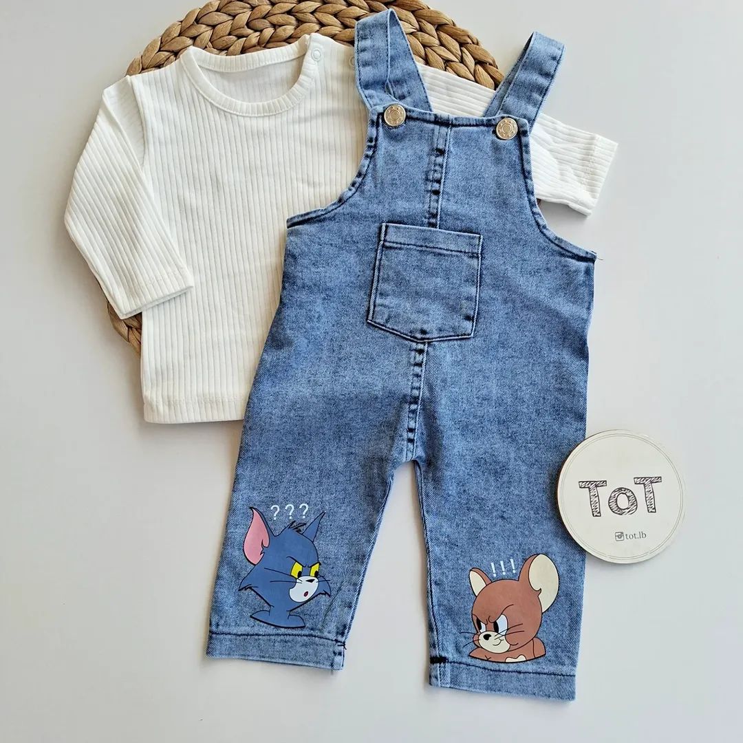 Unisex Baby Jeans Salopette