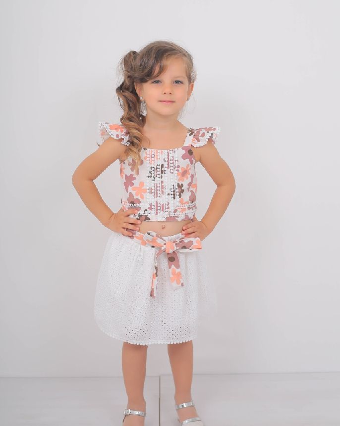 Cute Floral Two-Piece Set