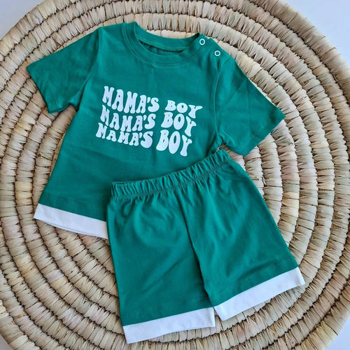 "Mama's Boy" Cotton Summer Set