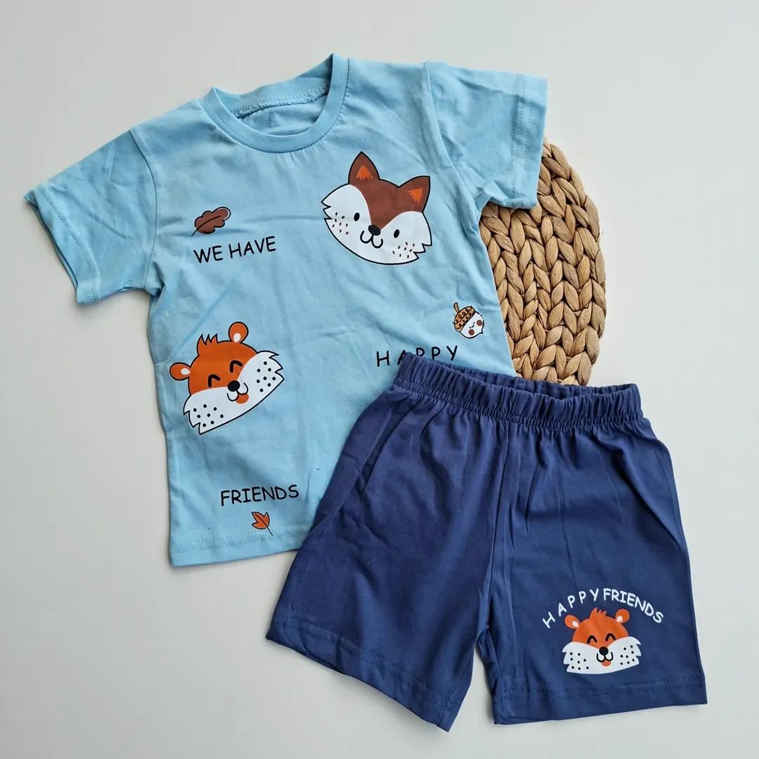 Little Boy Blue Cotton Outfit