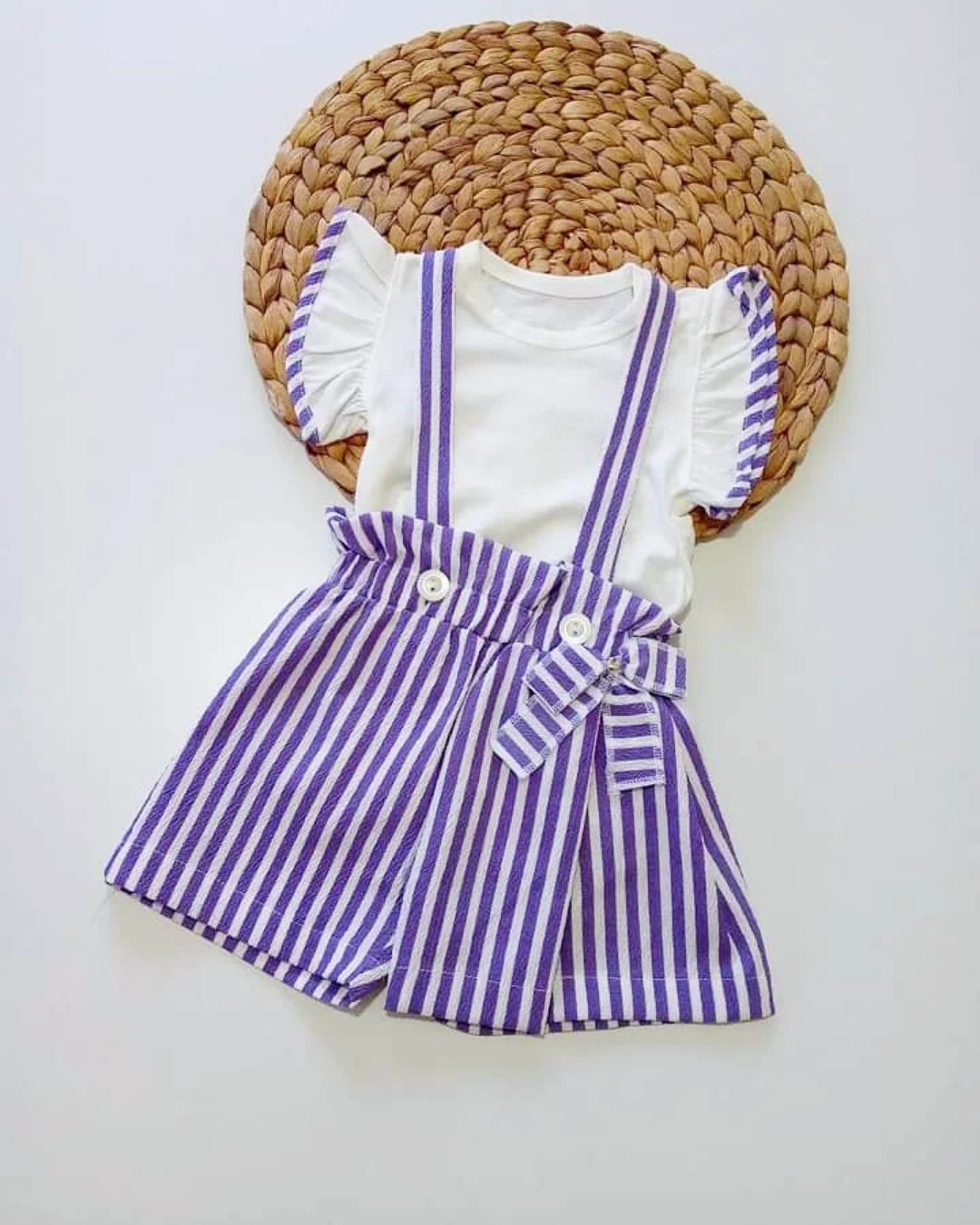 Baby Girl Muslin Salopette