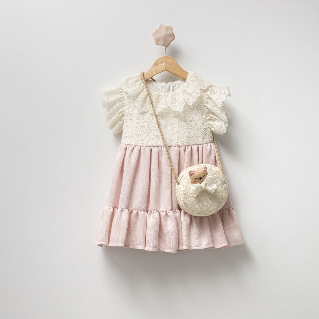 Girls Occasion Dress with Cross Bag